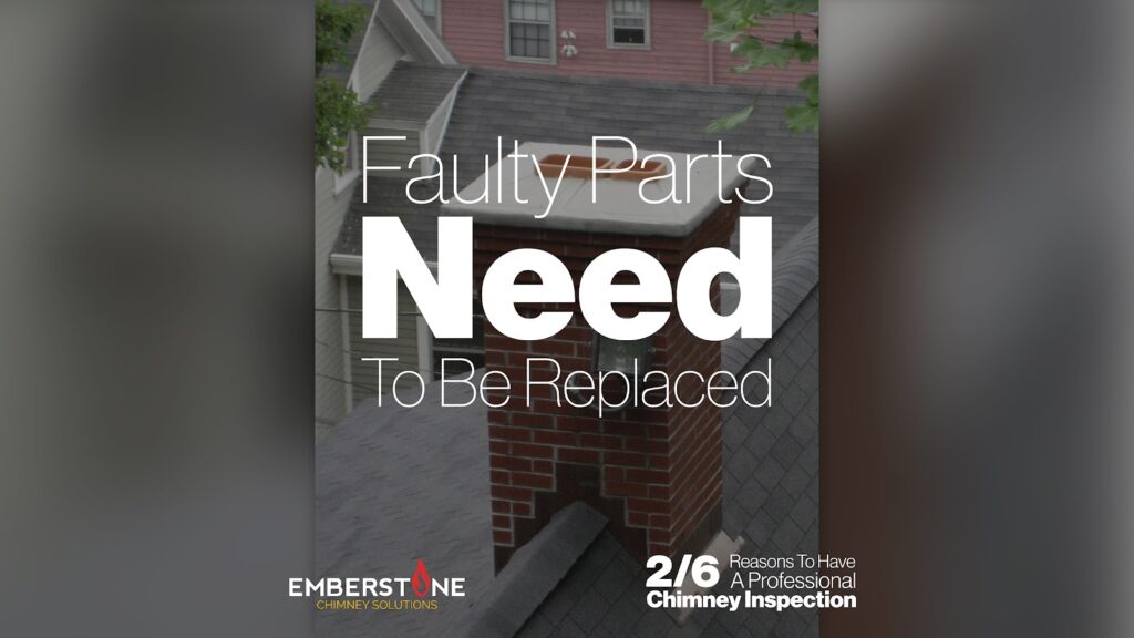 6 Reasons To Have A Professional Chimney Inspection 2 of 6 Faulty Parts NEED To Be Replaced Emberstone Chimney Solutions Charlotte