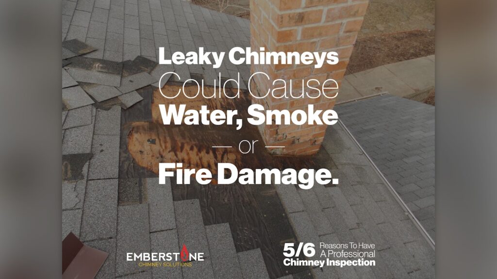 6 Reasons To Have A Professional Chimney Inspection Reasons To Have A Professional Chimney Inspection 5 of 6 Leaky Chimneys Could Cause Water Smoke —or— Fire Damage Emberstone Chimney Solutions Charlotte